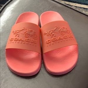 Authentic Coach Rubber Slides